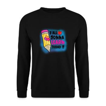 Teachers Teachers School Teachers Teaching Staff - Unisex Sweatshirt - black - Front - Alina (178cm) & Michal (187cm)