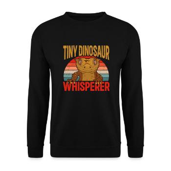 Lézard Gecko couronné Herpétologiste des reptiles - Sweat-shirt Unisexe - noir - Devant - Alina (178cm) & Michal (187cm)