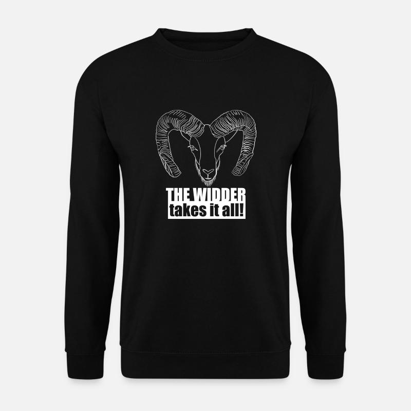 The Widder takes it all Horoskop - Unisex Pullover - Schwarz