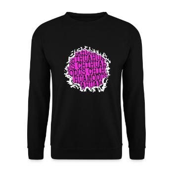hunderasse dogge pfote lustig geburtstagsgeschenk - Unisex Pullover - Schwarz - Vorne - Alina (178cm) & Michal (187cm)