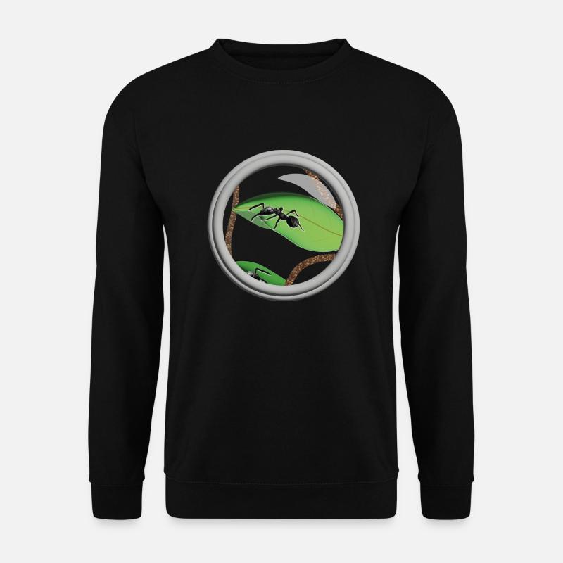 Une fourmis sous la loupe - Sweat-shirt Unisexe - noir