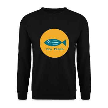 Per fish, per freshwater fish, per seafood - Unisex Sweatshirt - black - Front - Alina (178cm) & Michal (187cm)