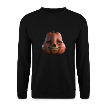 Drôle de citrouille d’Halloween - Idée cadeau BD - Sweat-shirt Unisexe - noir - Devant - Alina (178cm) & Michal (187cm)