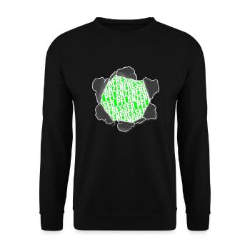 spaß veganismus gesundes essen spruch statement - Unisex Pullover - Schwarz - Vorne - Alina (178cm) & Michal (187cm)