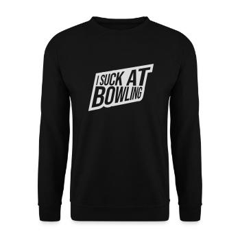Je suis nul au bowling - Sweat-shirt Unisexe - noir - Devant - Alina (178cm) & Michal (187cm)