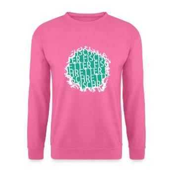 angelverein kuh tierrecht fischer angelsport - Unisex Pullover - Pink - Vorne