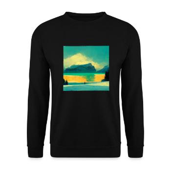 Beautiful nature - Unisex Sweatshirt - black - Front - Alina (178cm) & Michal (187cm)