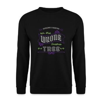 Christmas Vacation awkward Golden Retriever Gift - Unisex Sweatshirt - black - Front - Alina (178cm) & Michal (187cm)