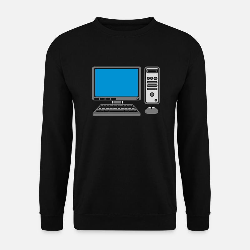 Tastatur Maus Bildschirm Computer - Unisex Pullover - Schwarz