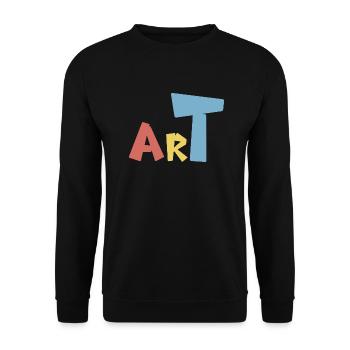 Art - Unisex Pullover - Schwarz - Vorne - Alina (178cm) & Michal (187cm)