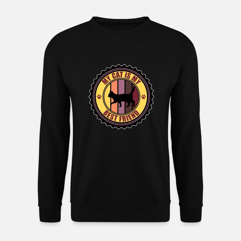 Katze - Unisex Pullover - Schwarz