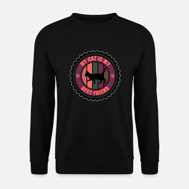 Katze - Unisex Pullover - Schwarz