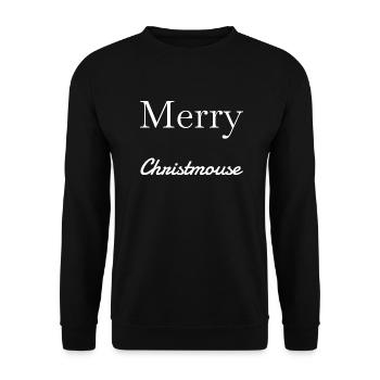 cadeau d’anniversaire tshirt animal du père noël maladroit - Sweat-shirt Unisexe - noir - Devant - Alina (178cm) & Michal (187cm)