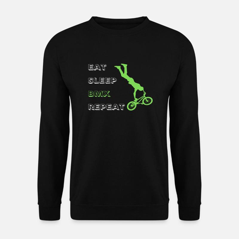 Eat Sleep BMX Repeat - Unisex Pullover - Schwarz