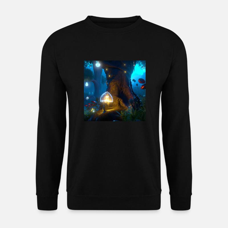 Magischer Wald - Unisex Pullover - Schwarz
