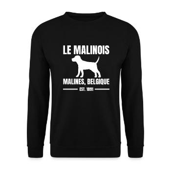 Hund Dog - Unisex Sweatshirt - black - Front - Alina (178cm) & Michal (187cm)
