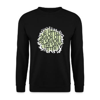 alpaca plants animal testing animal print - Unisex Sweatshirt - black - Front - Alina (178cm) & Michal (187cm)