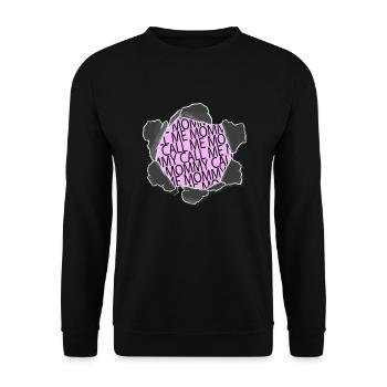 Famille adoptée amour blague anniversaire idée cadeau - Sweat-shirt Unisexe - noir - Devant - Alina (178cm) & Michal (187cm)