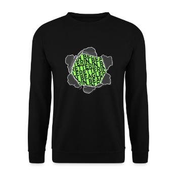 lieblingshund dogge lustig lieben windhund geek - Unisex Pullover - Schwarz - Vorne - Alina (178cm) & Michal (187cm)