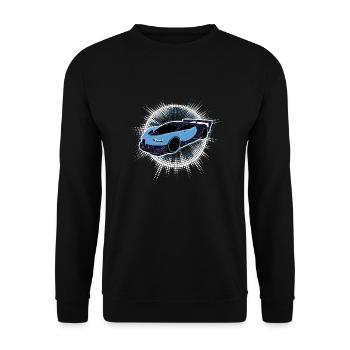 Cercle de voitures de sport Buga - Sweat-shirt Unisexe - noir - Devant - Alina (178cm) & Michal (187cm)