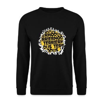 weihnachten geburtstagsgeschenk dogge boxer witzig - Unisex Pullover - Schwarz - Vorne - Alina (178cm) & Michal (187cm)