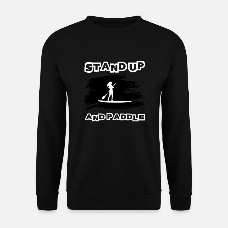 Skateboard SUP Surfen - Unisex Pullover - Schwarz