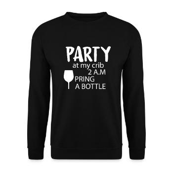 Grossesse Baby shower Babyshower Boy Girl - Sweat-shirt Unisexe - noir - Devant - Alina (178cm) & Michal (187cm)