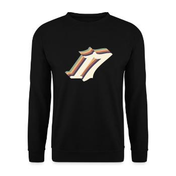 Vintage 17th Anniversary - Unisex Sweatshirt - black - Front - Alina (178cm) & Michal (187cm)
