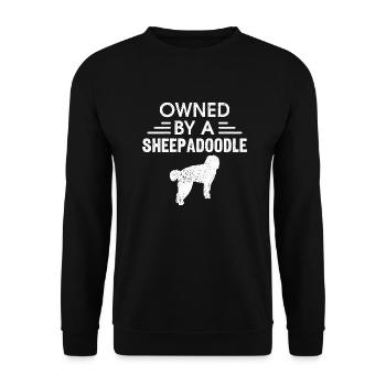 Sheepadoodle Doodle Dog - Sweat-shirt Unisexe - noir - Devant - Alina (178cm) & Michal (187cm)