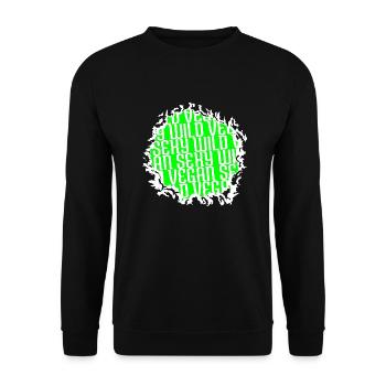 Déclaration Pro Vegan Cadeau amusant et amusant - Sweat-shirt Unisexe - noir - Devant - Alina (178cm) & Michal (187cm)