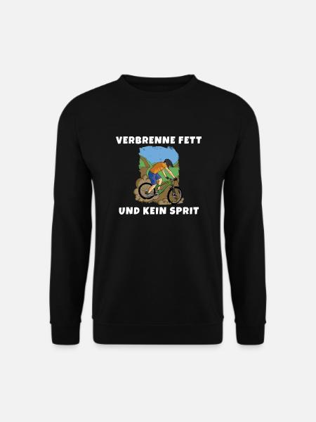 Verbrenne Fett und kein Sprit Eine nachhaltige Art - Unisex Pullover - Schwarz