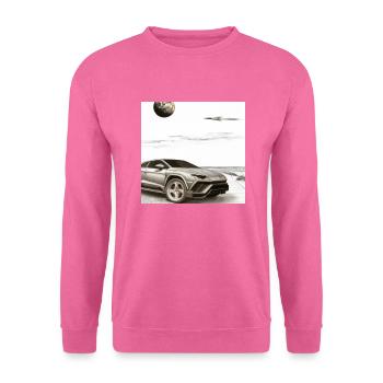 SUV on the beach - Unisex Sweatshirt - pink - Front