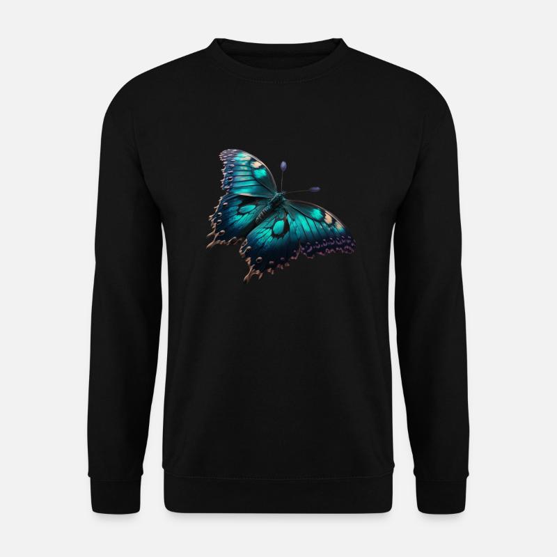 Schmetterling, Raupe, Insekt - Unisex Pullover - Schwarz