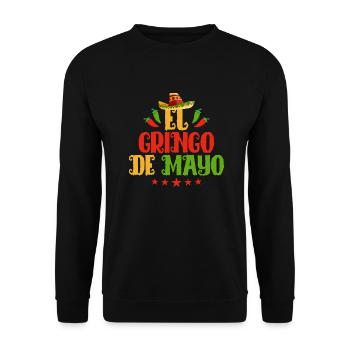 El Gringo De Mayo Sombrero Cinco De Mayo - Unisex Pullover - Schwarz - Vorne - Alina (178cm) & Michal (187cm)