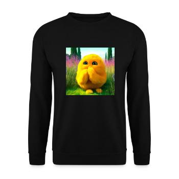 surprising cuddle - Unisex Sweatshirt - black - Front - Alina (178cm) & Michal (187cm)