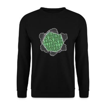 biber hund 10 geburtstag gegen tierquälerei - Unisex Pullover - Schwarz - Vorne - Alina (178cm) & Michal (187cm)