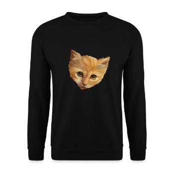 Kitten - Unisex Sweatshirt - black - Front - Alina (178cm) & Michal (187cm)