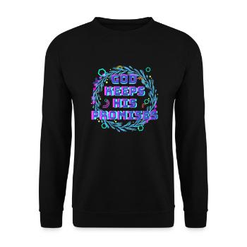 God Keeps His Promises 2 - Unisex Pullover - Schwarz - Vorne - Alina (178cm) & Michal (187cm)