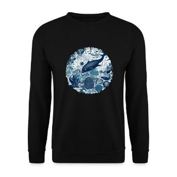 Wonders of the Ocean - Unisex Sweatshirt - black - Front - Alina (178cm) & Michal (187cm)