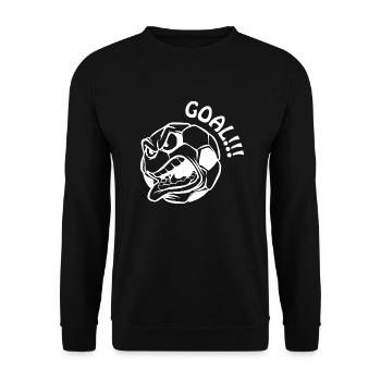 Fußball Soccer - Unisex Sweatshirt - black - Front - Alina (178cm) & Michal (187cm)