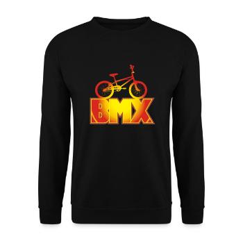 BMX-Rad - Unisex Pullover - Schwarz - Vorne - Alina (178cm) & Michal (187cm)