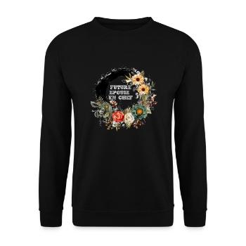 Future épouse - Sweat-shirt Unisexe - noir - Devant - Alina (178cm) & Michal (187cm)