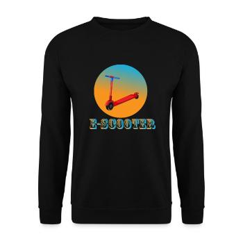 E-Scooter Roller Scooter - Sweat-shirt Unisexe - noir - Devant - Alina (178cm) & Michal (187cm)