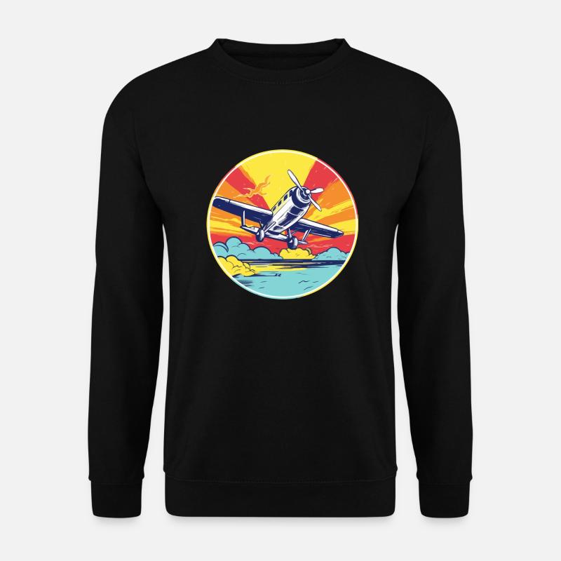 Freizeitflugzeuge - Unisex Pullover - Schwarz