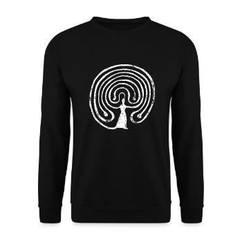 Labyrinth - Unisex Sweatshirt - black - Front - Alina (178cm) & Michal (187cm)
