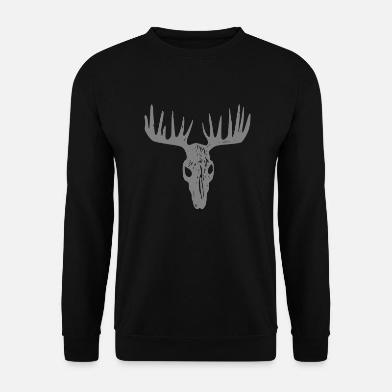 Elchschädel / Elchsake - Unisex Pullover - Schwarz