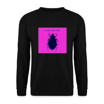 Respect the litte No. 3 - Unisex Pullover - Schwarz - Vorne - Alina (178cm) & Michal (187cm)