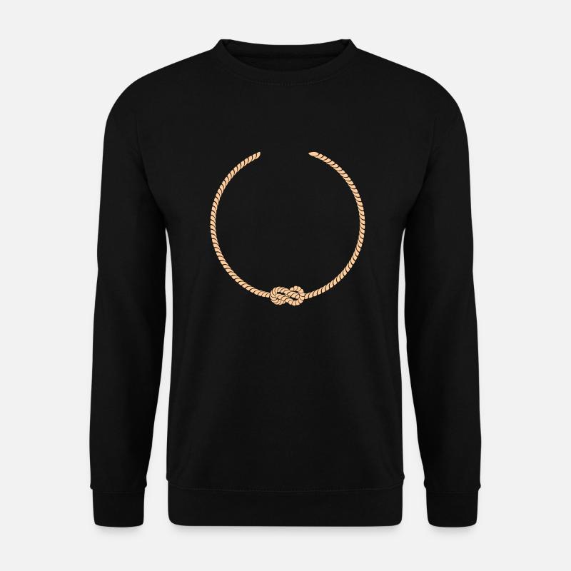 Kordel mit 1 Knoten - Unisex Pullover - Schwarz