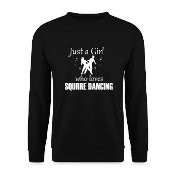 Dancing Dance Music - Unisex Pullover - Schwarz - Vorne - Alina (178cm) & Michal (187cm)