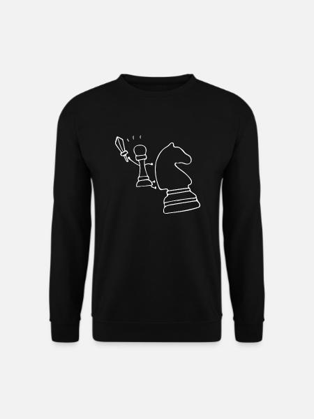 Chess Pawn Knight - Unisex Sweatshirt - black